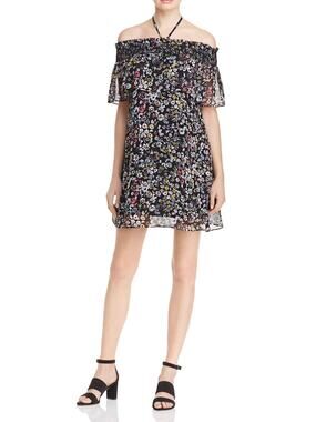 NWT Rebecca Minkoff Balboa Garden Floral Print Dress Off Shoulder sz 2 Romantic